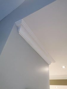 ceiling with intricate mouldings